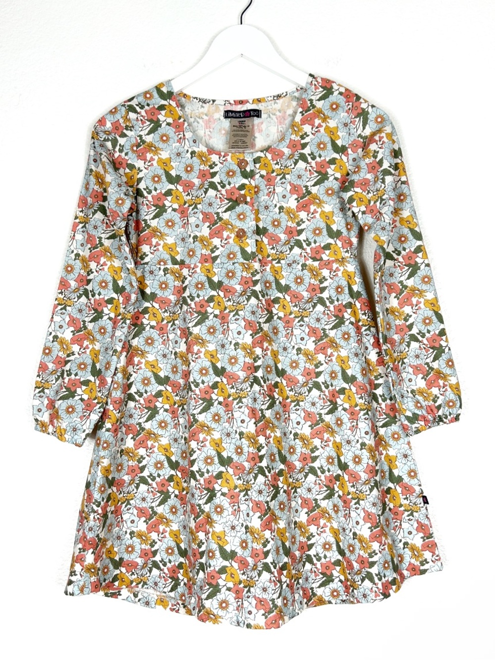 Vintage floral Limited Too girls dress cotton size 10